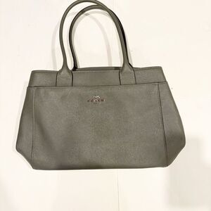 Coach Casey Tote Handbag Grey Leather